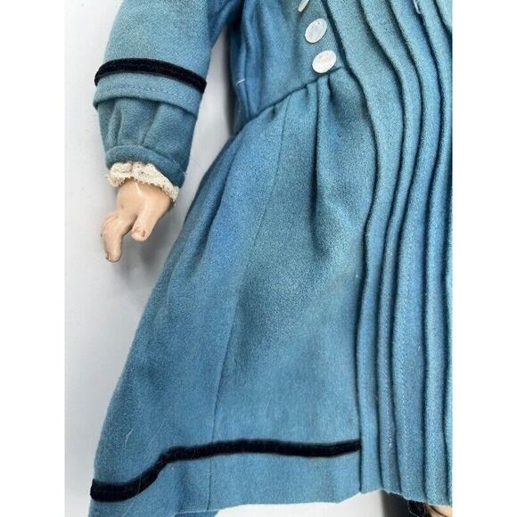 Antique 1906 Schoenau & Hoffmeister Bisque Doll 22” Open Mouth Compo Body - Picture 7 of 16